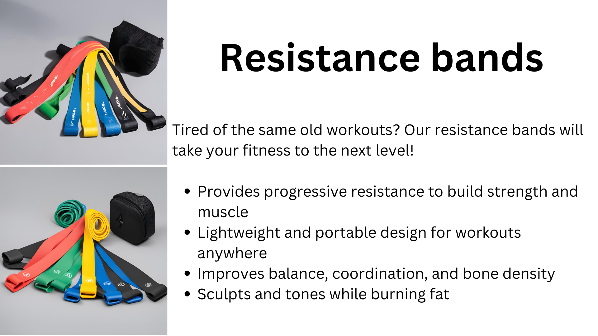 resistance bands 1st slide