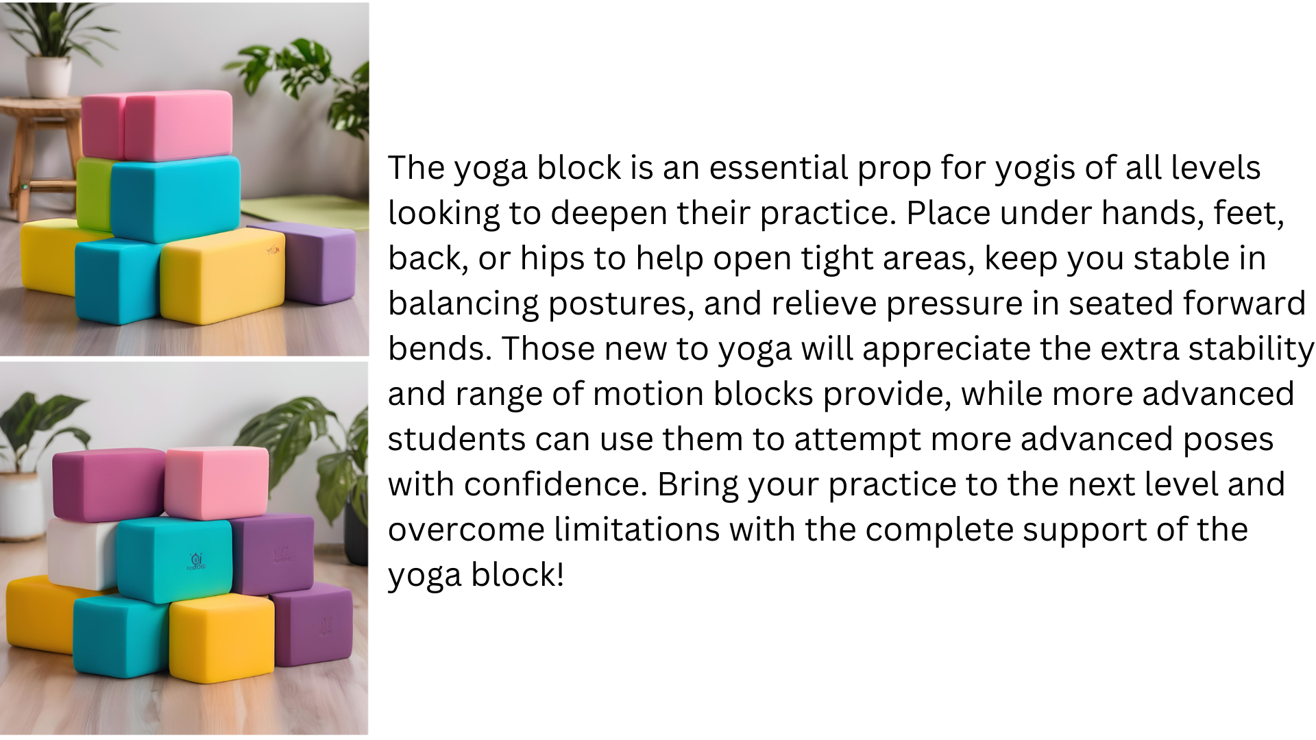 Yoga blocks 2nd slide