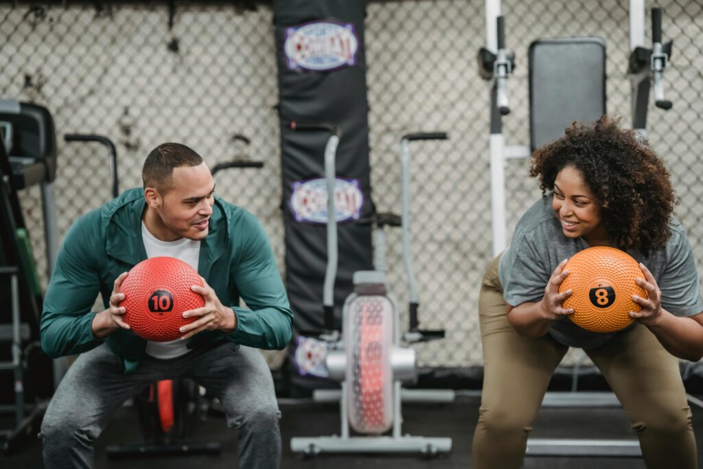 stability ball squat