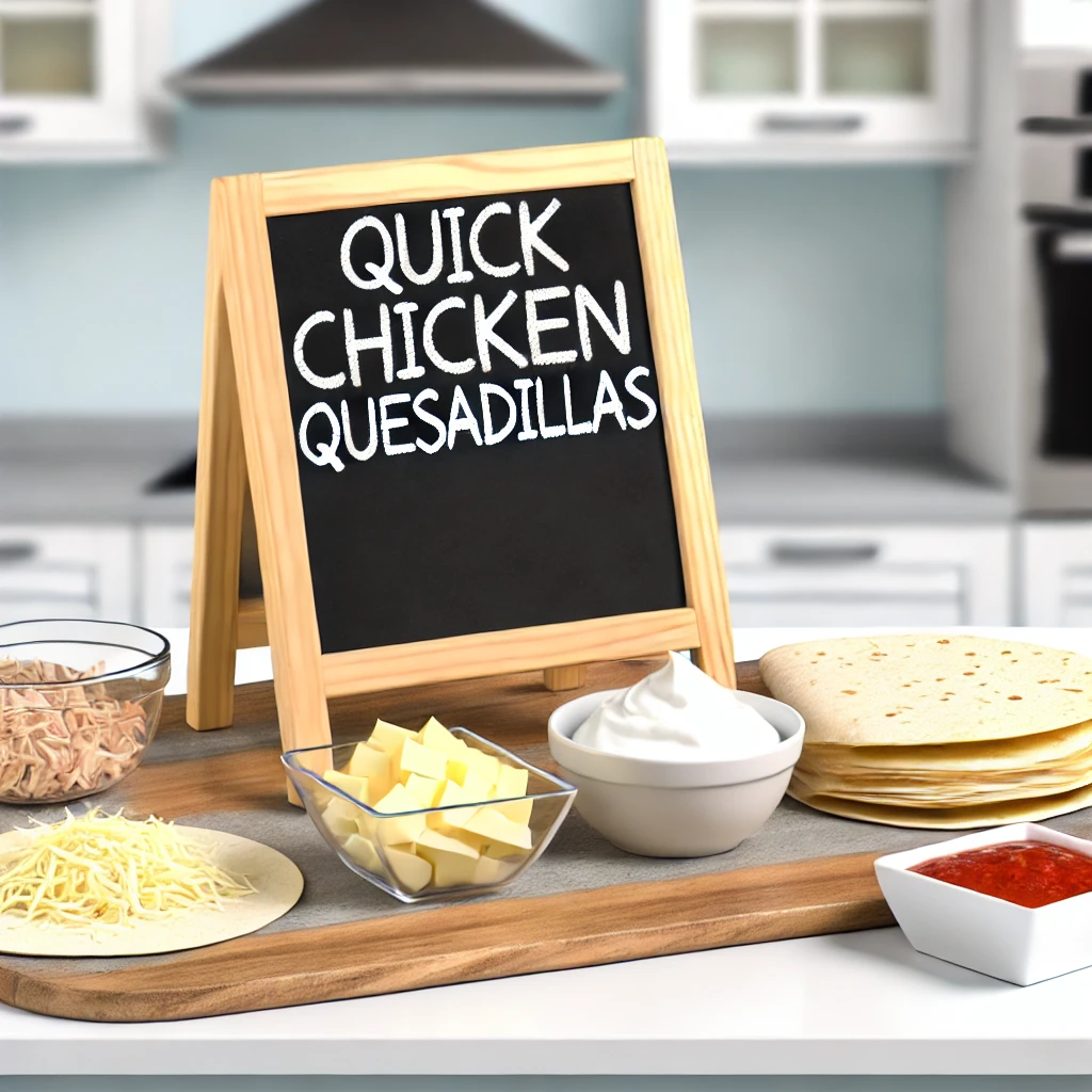 Quick Chicken Quesadillas