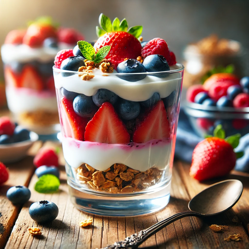 Greek Yogurt and Berry Parfait